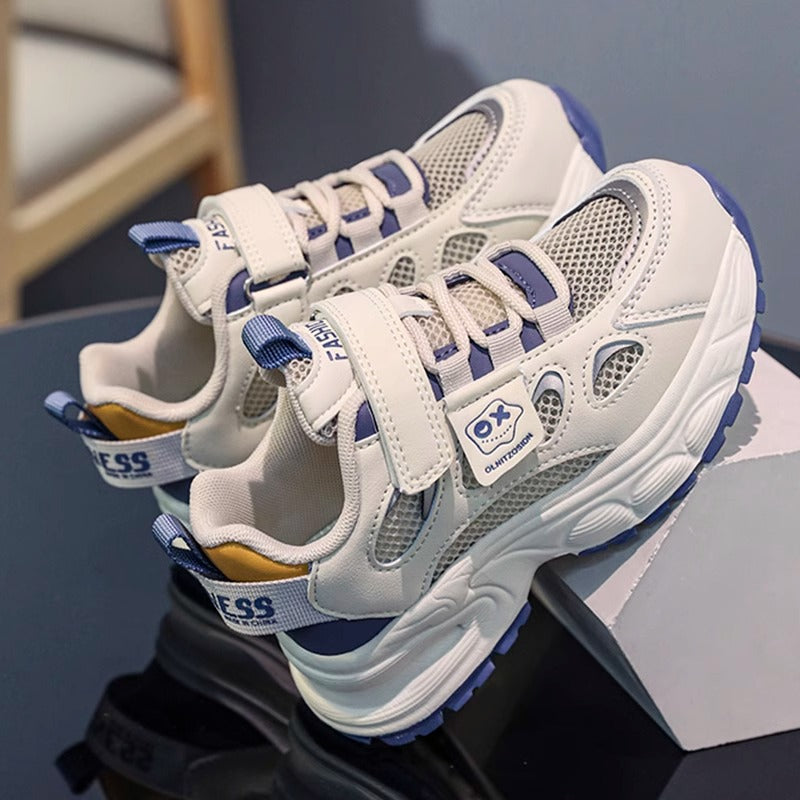 Boys Breathable Mesh Sneakers – Non-Slip Soft Sole Casual Sports