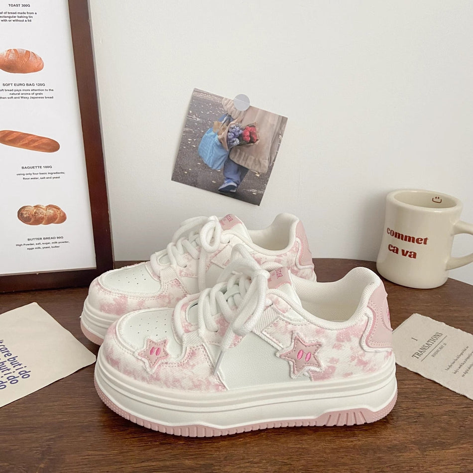 Girls Platform Sneakers – Lightweight Casual Running Shoes