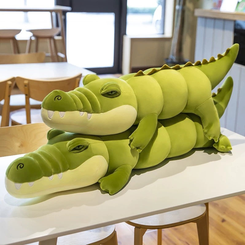 Long Crocodile Plush Toy – Soft Stuffed Animal Pillow