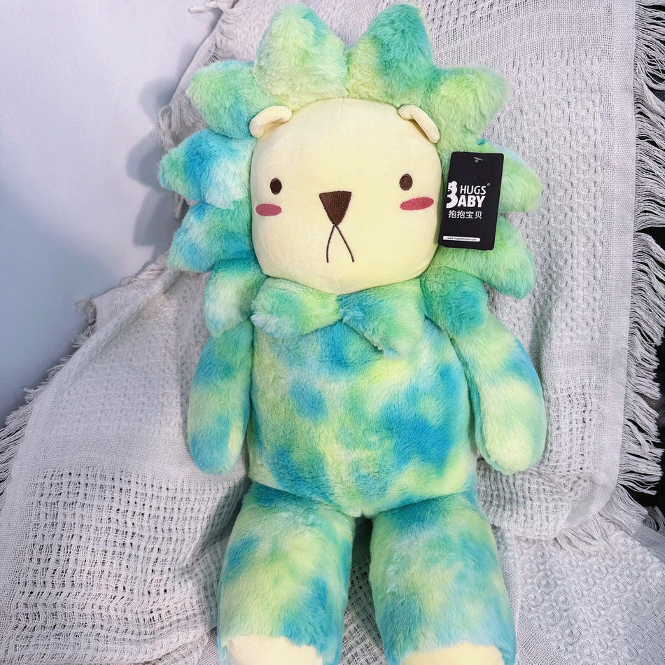 Colorful Lion Plush Toy – Soft Stuffed Animal Doll