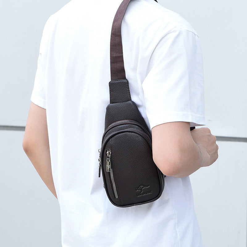 Men's Premium Crossbody Chest Bag with Casual Storage Design