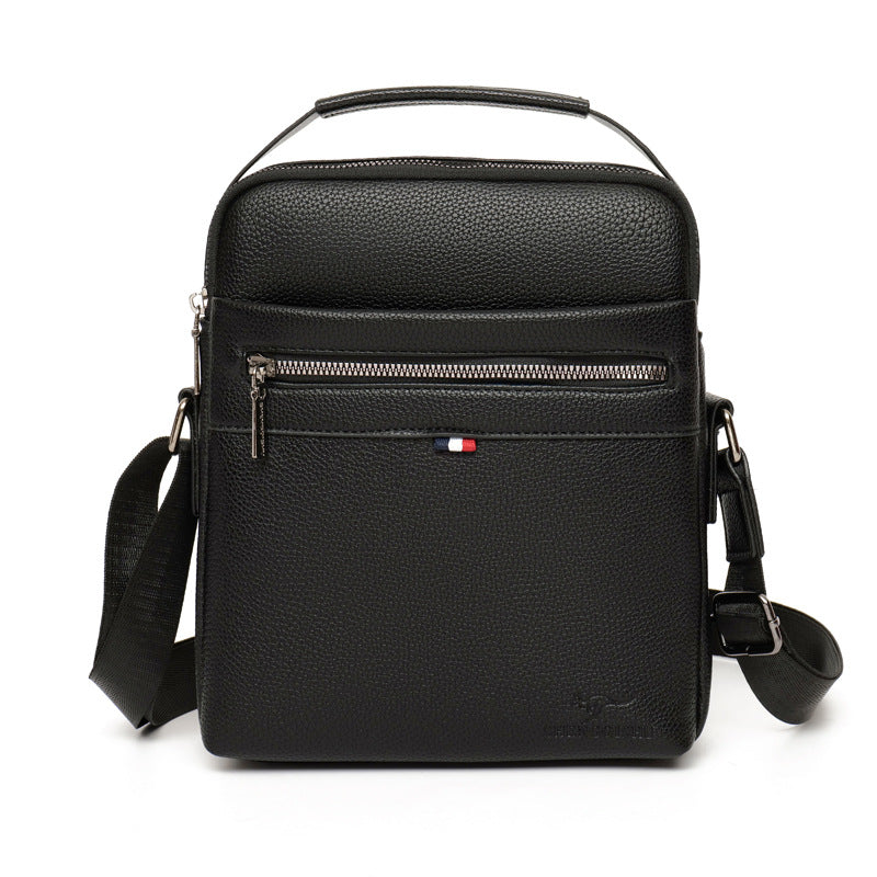 Men's Stylish Single Shoulder Crossbody Bag with Textured Finish