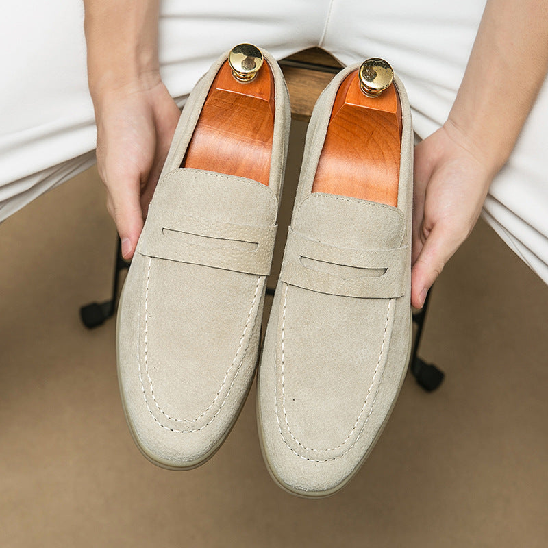 Men's Slip On Leather Loafers Formal Business Casual Shoes