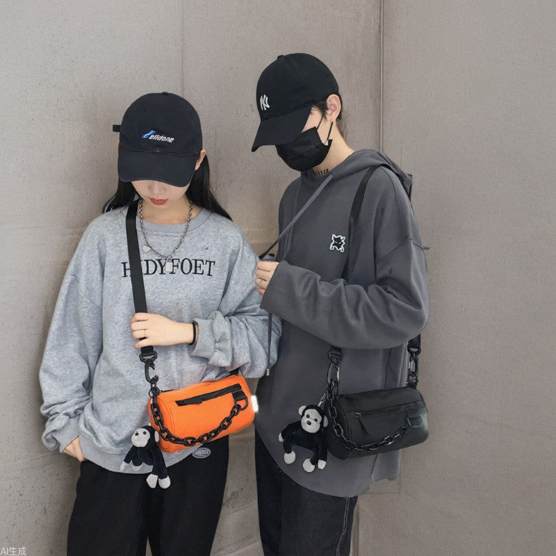Unisex Casual Bucket Crossbody Bag with Modern Shoulder Design
