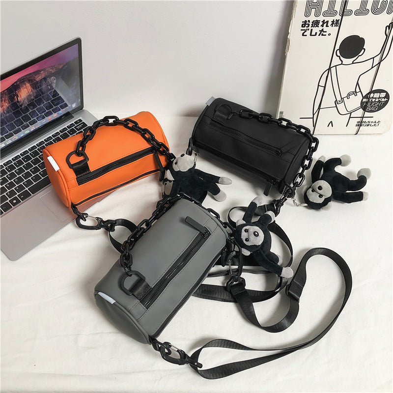 Unisex Casual Bucket Crossbody Bag with Modern Shoulder Design