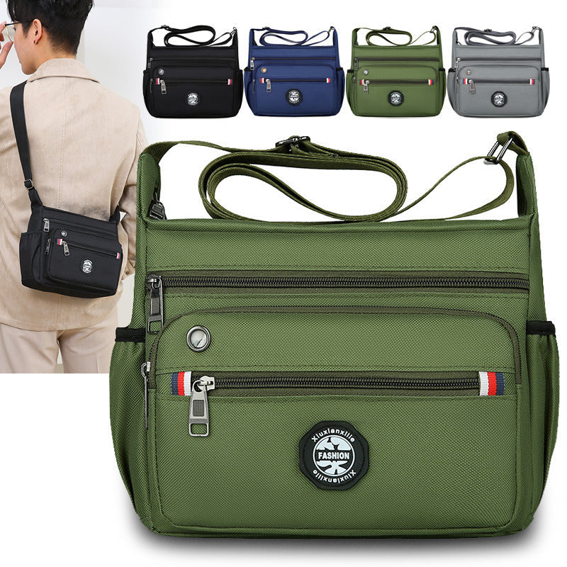 Men's Business Crossbody Bag with Large Capacity Compartments