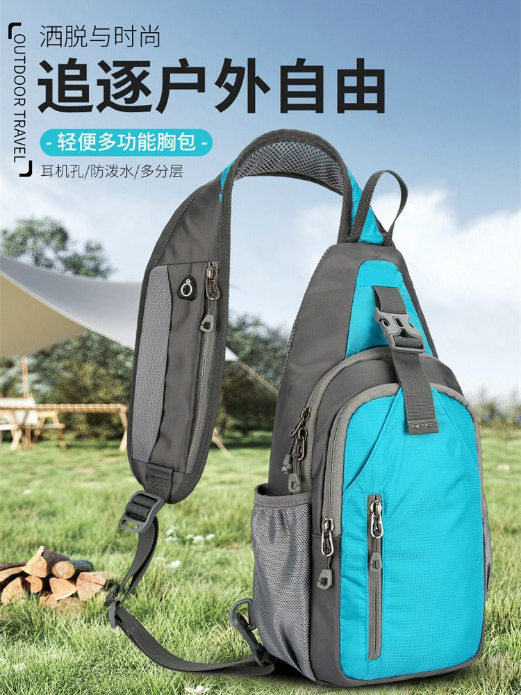 Water-Repellent Outdoor Crossbody Bag with Lightweight Storage