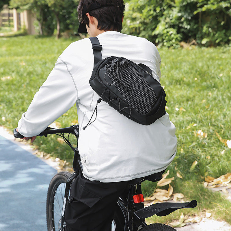 Outdoor Crossbody Chest Bag with Water-Repellent Storage Design