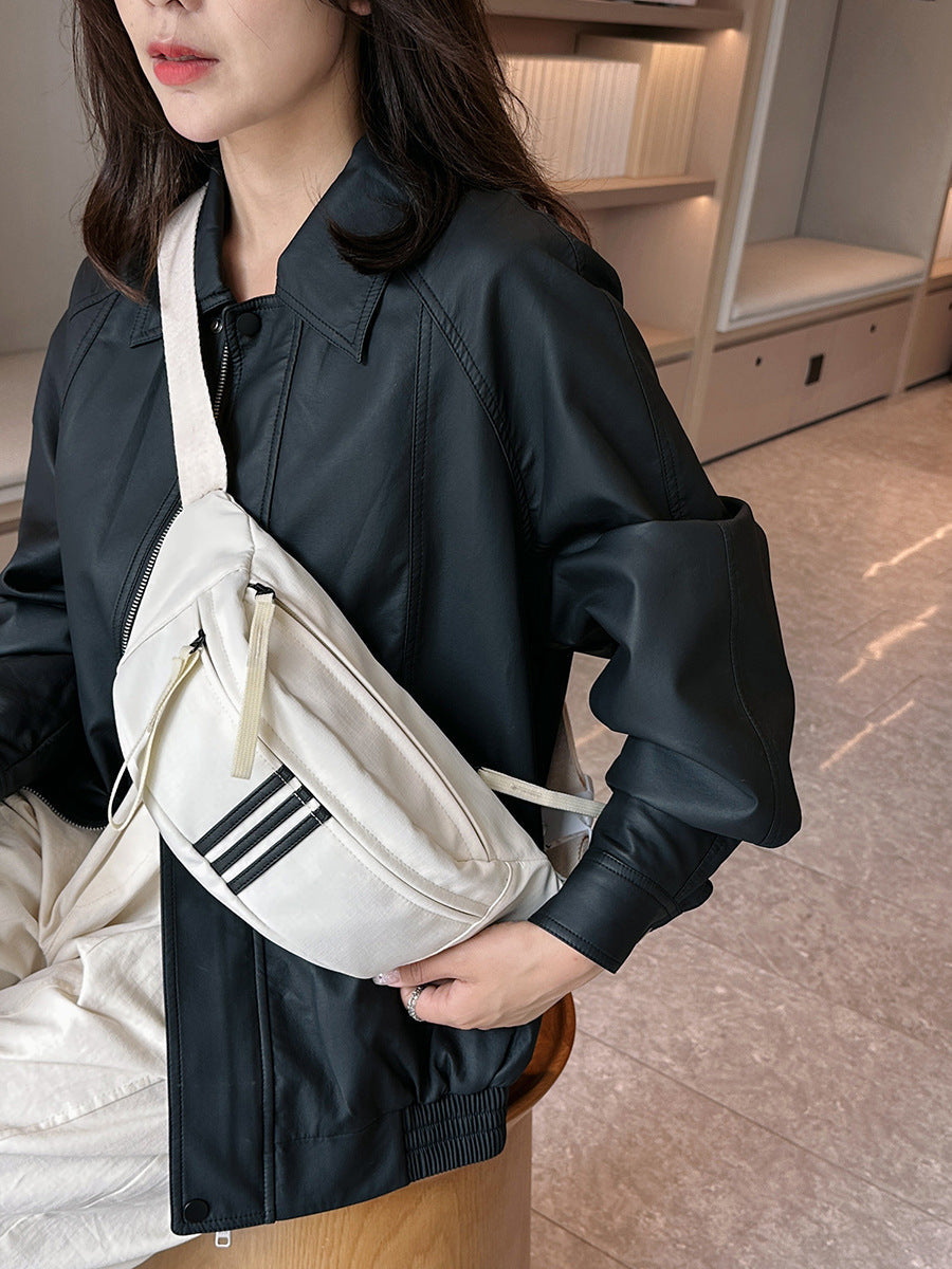 Oxford Chest Crossbody Bag with Casual Sports Design