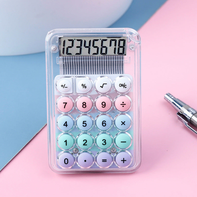 Mini Transparent Calculator – Portable Pocket Calculator for