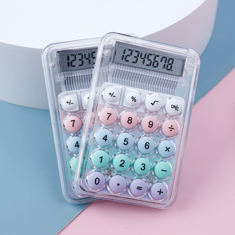 Mini Transparent Calculator – Portable Pocket Calculator for