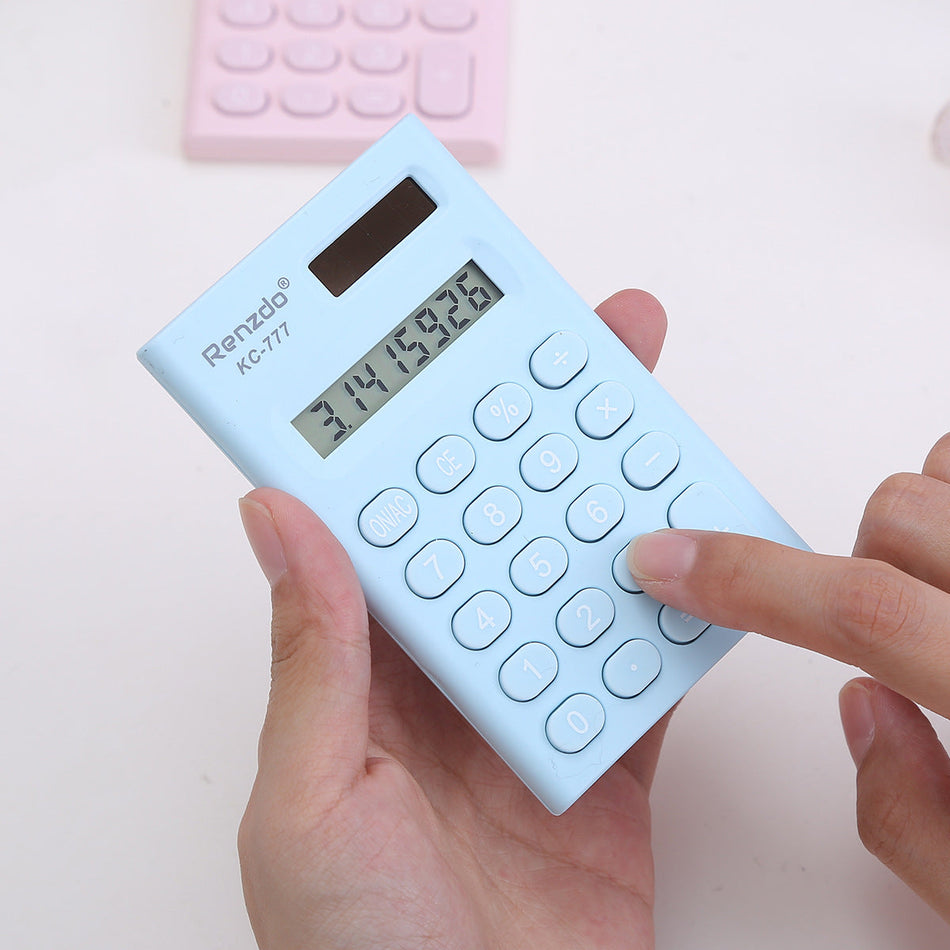 Portable 8-Digit Calculator – Cute Mini Calculator for Students