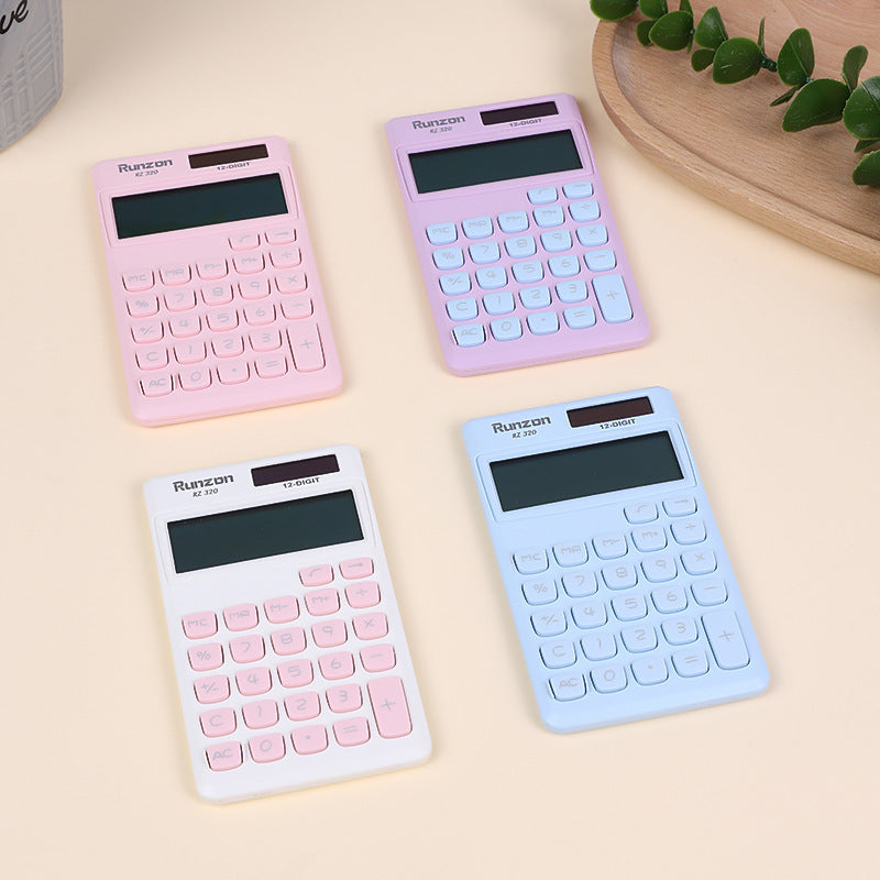 Mini Dual-Power Calculator – Portable Desktop Calculator for