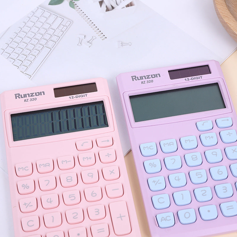 Mini Dual-Power Calculator – Portable Desktop Calculator for