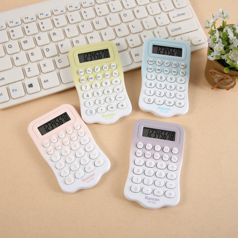 Mini Portable Calculator – Gradient Color Handheld Calculator for