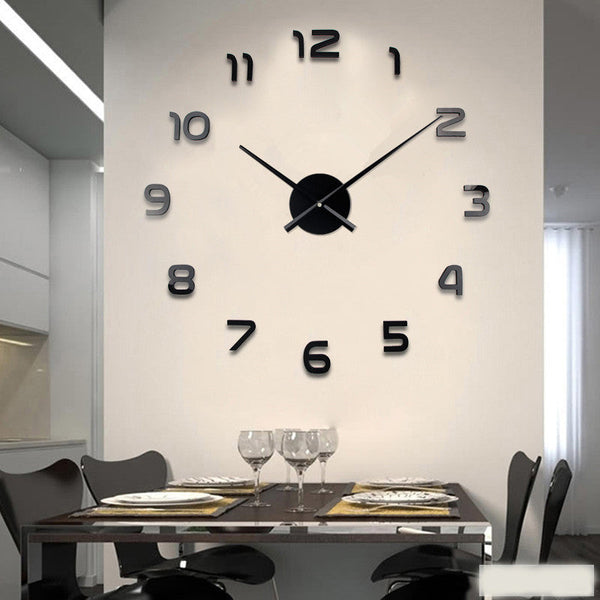 European Style Living Room Wall Sticker Clock