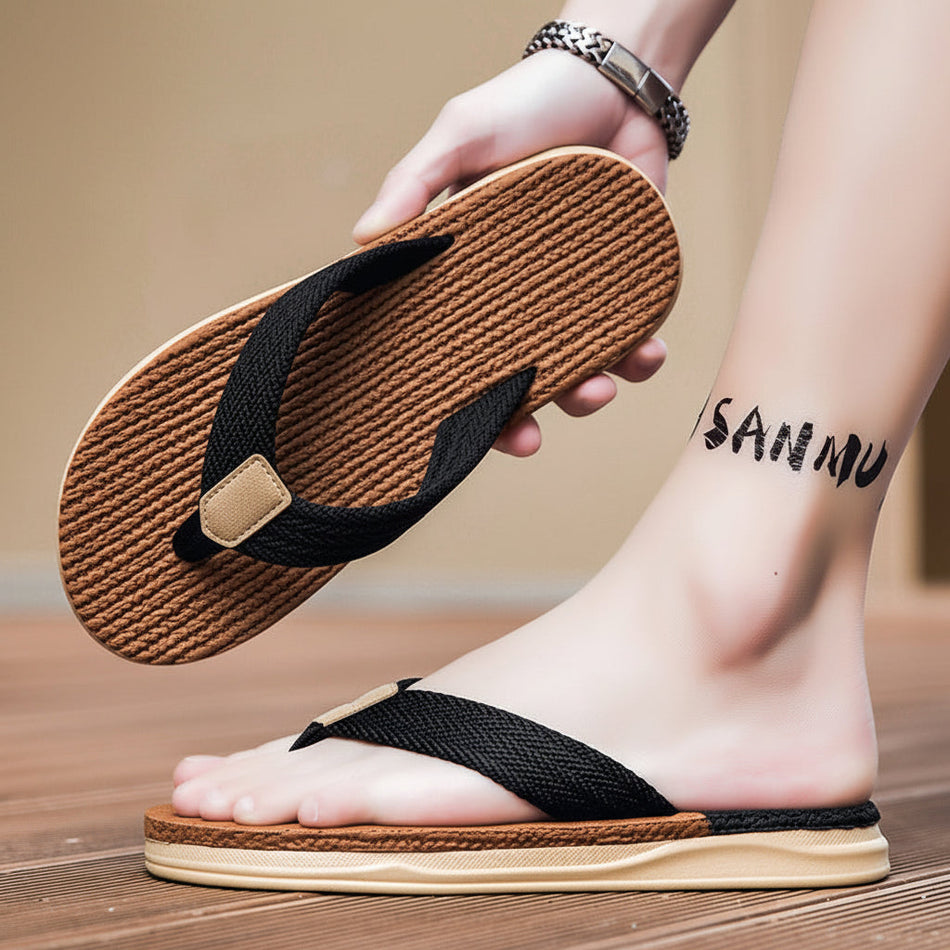 Aizomr Premium EVA Quick-Drying Non-Slip Flip-Flops with Logo