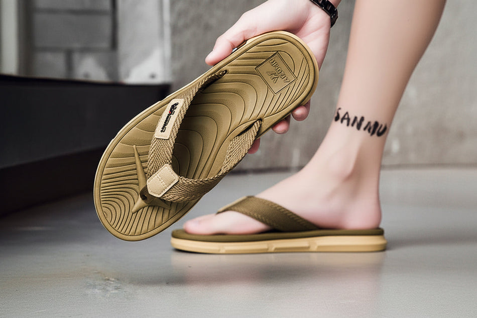 Aizomr Premium EVA Quick-Drying Non-Slip Flip-Flops with Logo