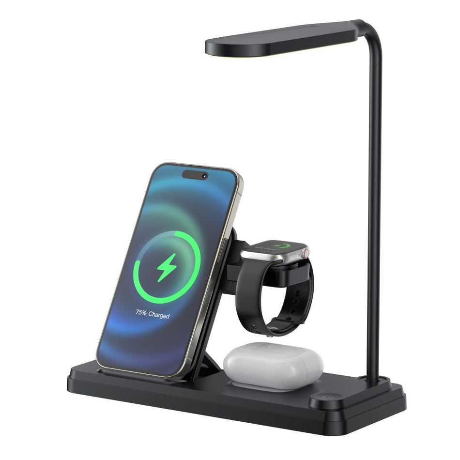 LED Desk Lamp with Wireless Charging Station