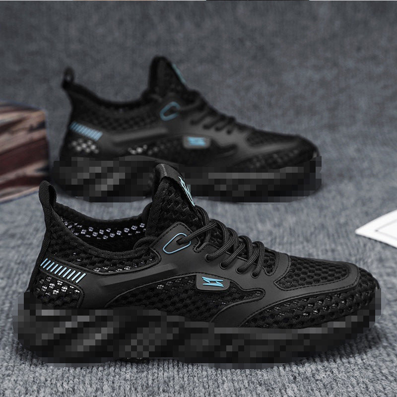 Men's Hollow Lace-Up Soft Sole Casual Running Sports Shoes
