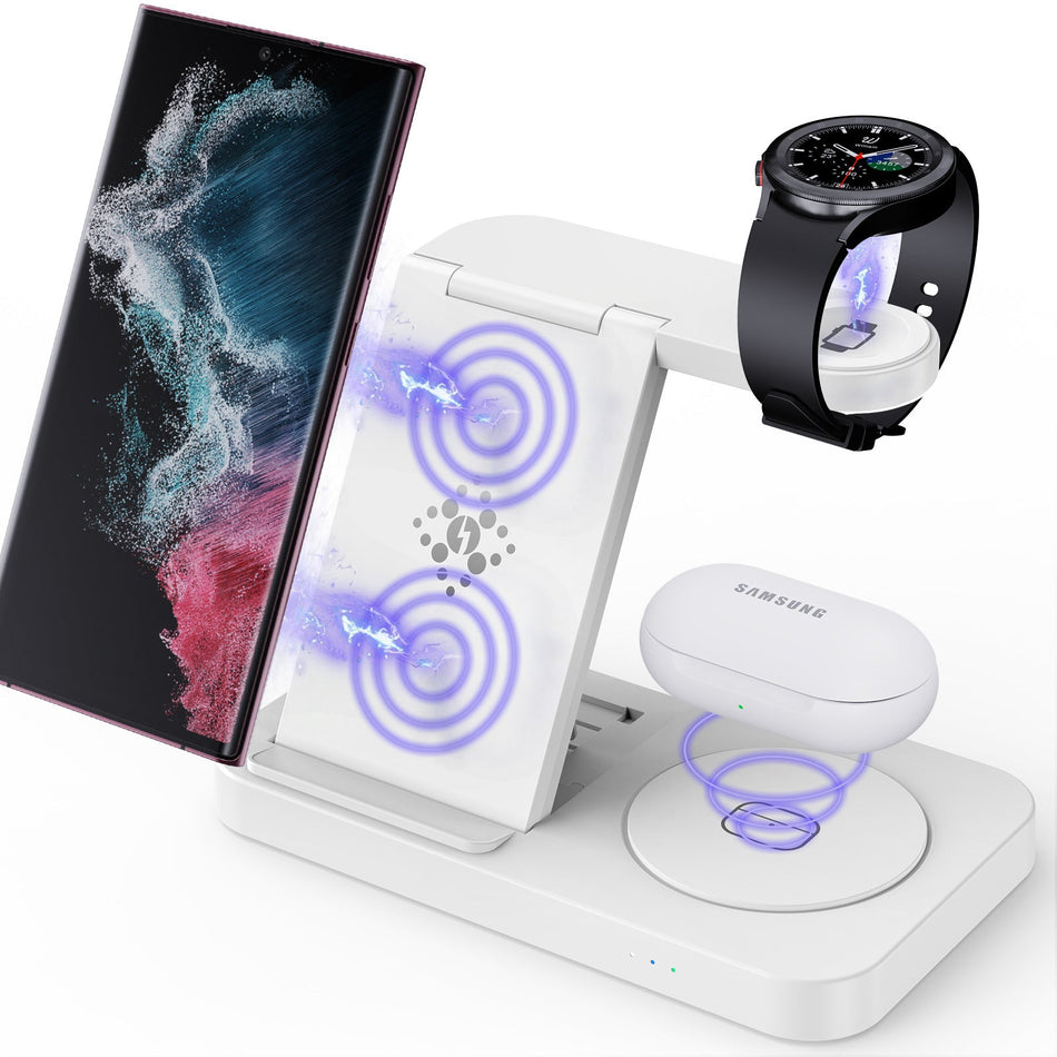 Foldable 3-in-1 Wireless Charging Station