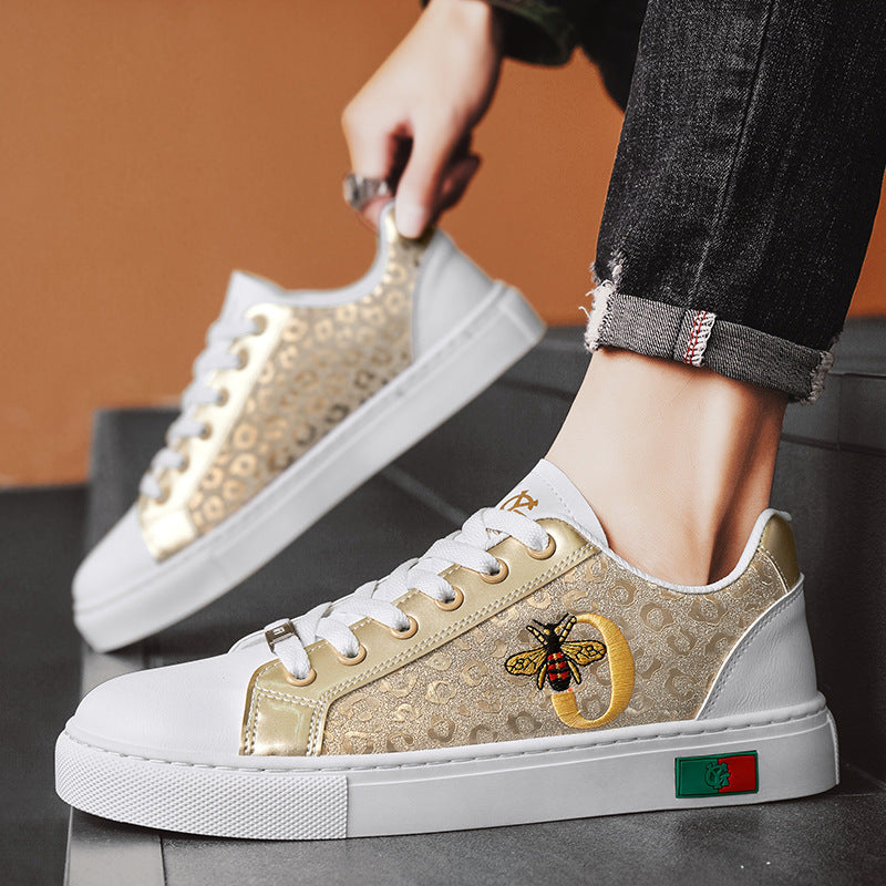 Men's Embroidered Low-Top Casual Fashion Sneakers