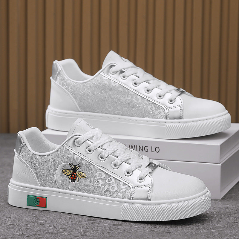 Men's Embroidered Low-Top Casual Fashion Sneakers
