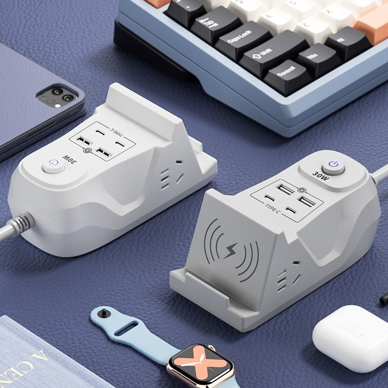 30W Wireless Charging Power Strip
