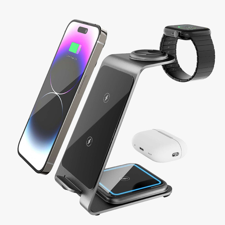 15W 3-in-1 Wireless Charging Stand