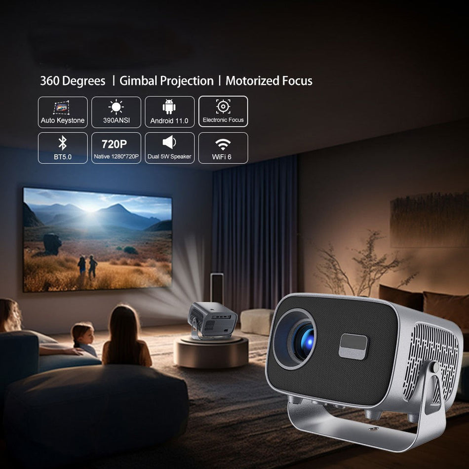 A10 Plus Auto Focus 4K WiFi Smart Portable Home Projector
