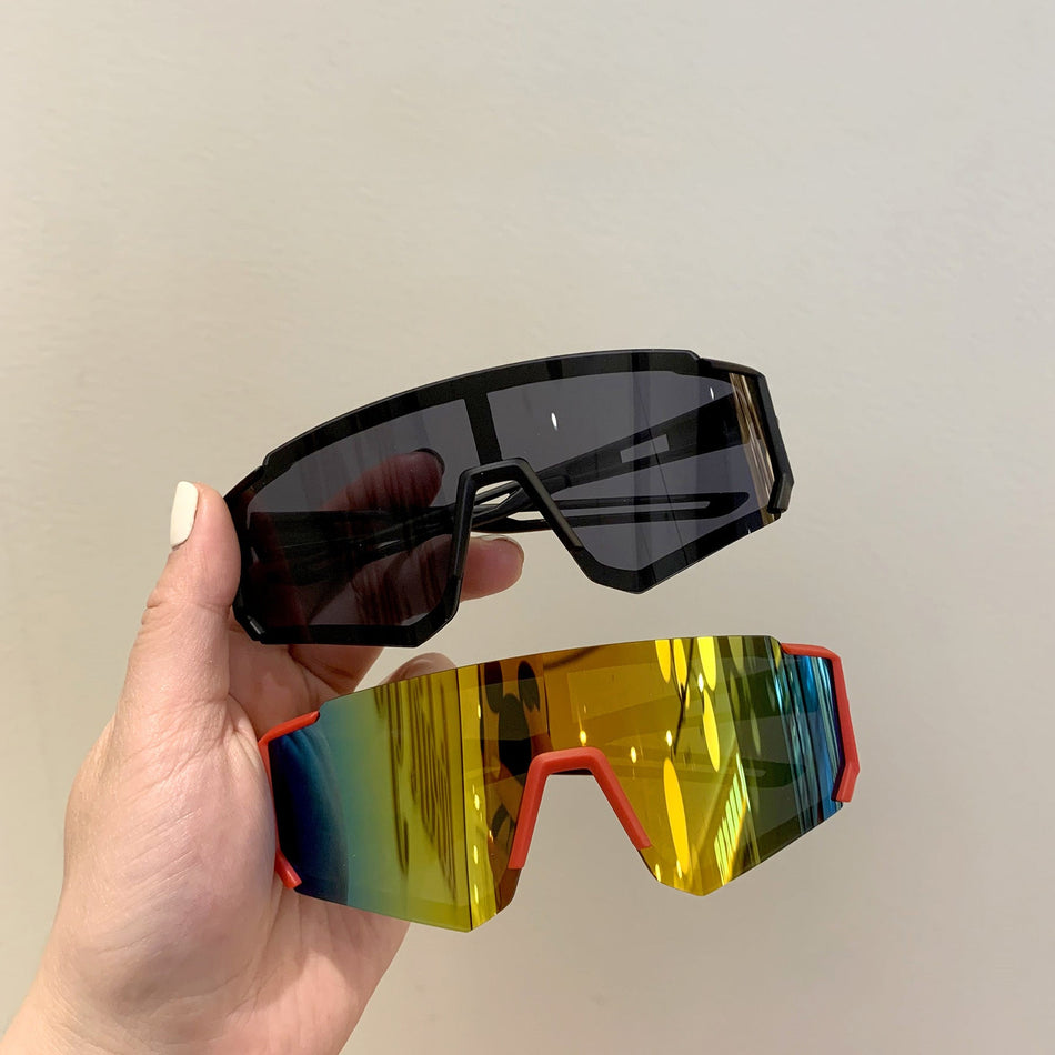 Kids Sports Sunglasses – Large Frame UV Protection Cycling &