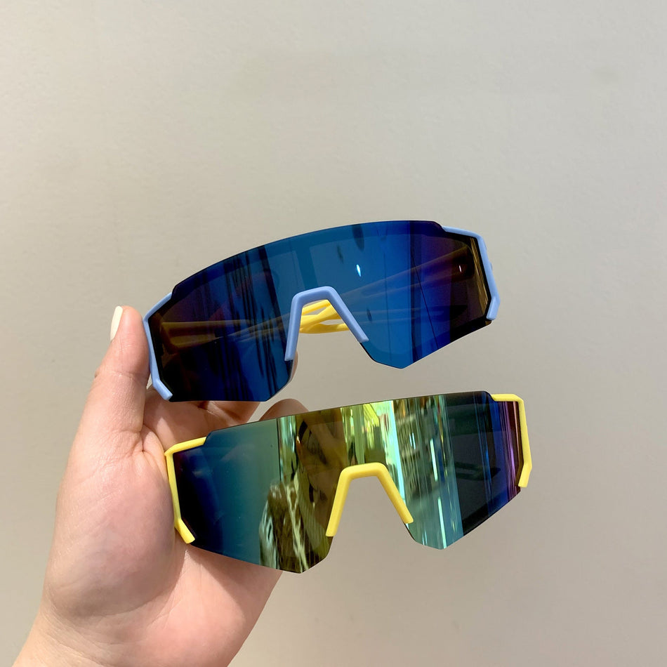 Kids Sports Sunglasses – Large Frame UV Protection Cycling &