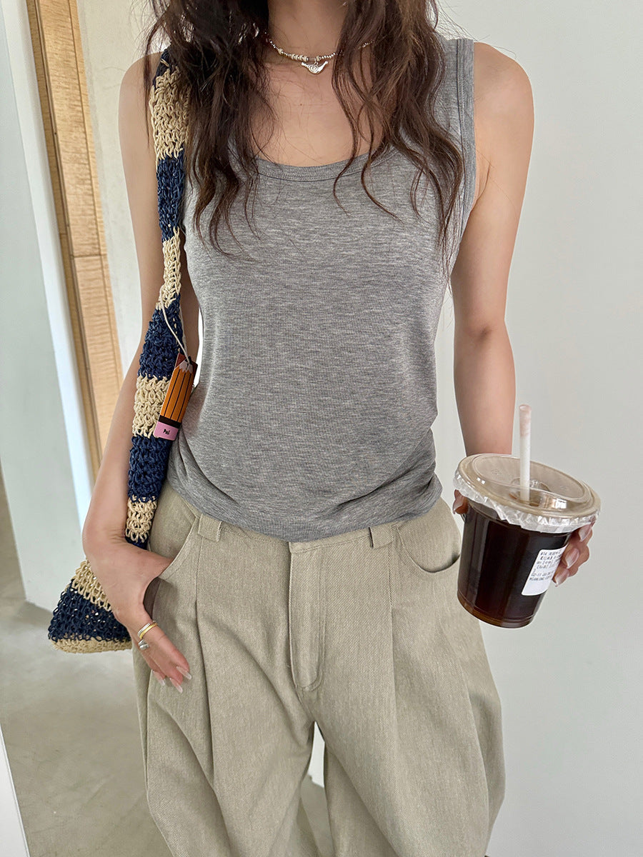Women's Slim-Fit Tencel Blend Camisole Tank Top