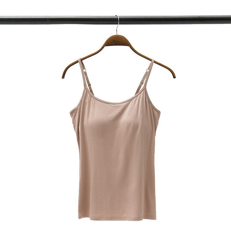 Women's Modal Padded Wire-Free Sports Camisole Tank