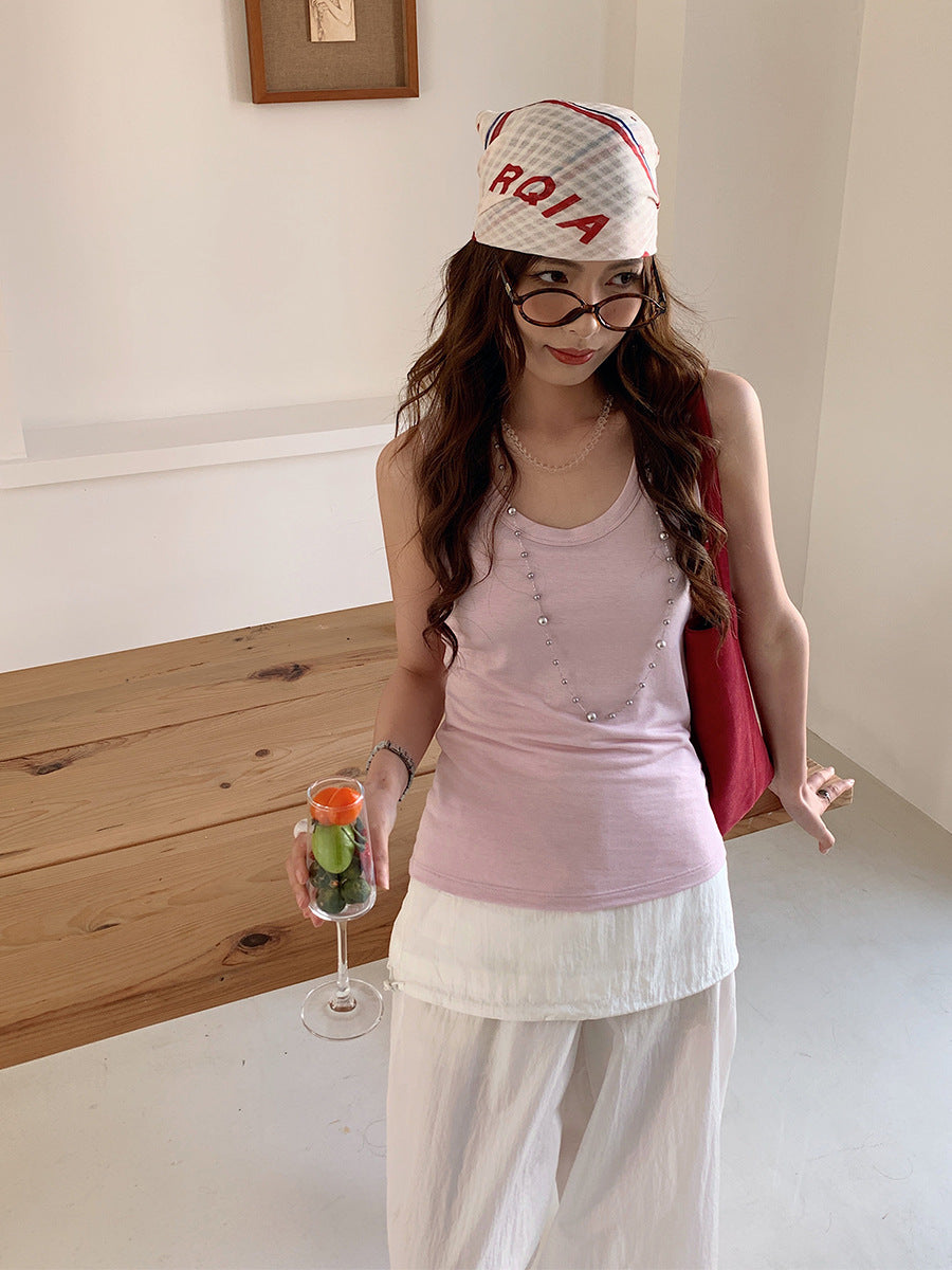 Women's Modal Blend Wide-Strap Camisole Tank Top