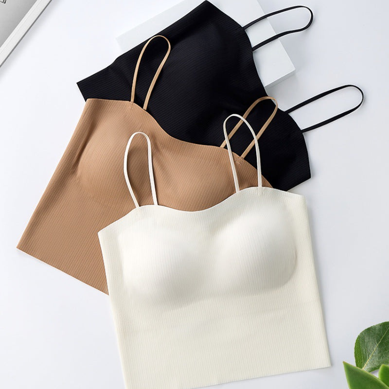 Women's Wire-Free Padded Camisole Bra Tank Top