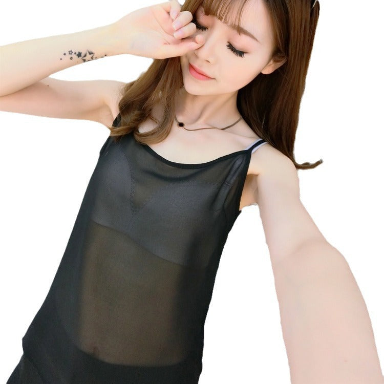 Women's Plus Size Chiffon Sleeveless Camisole Top