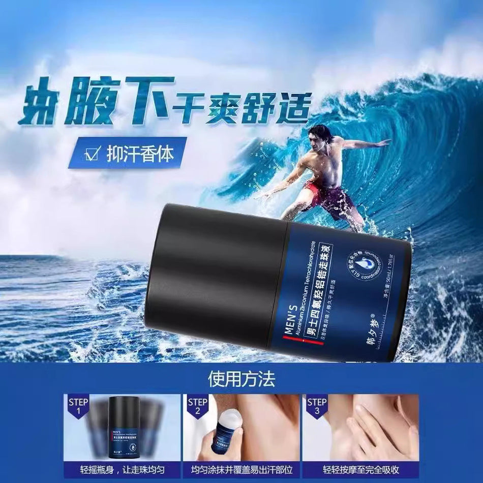 Men's Cologne Roll-On Deodorant with Long-Lasting Freshness