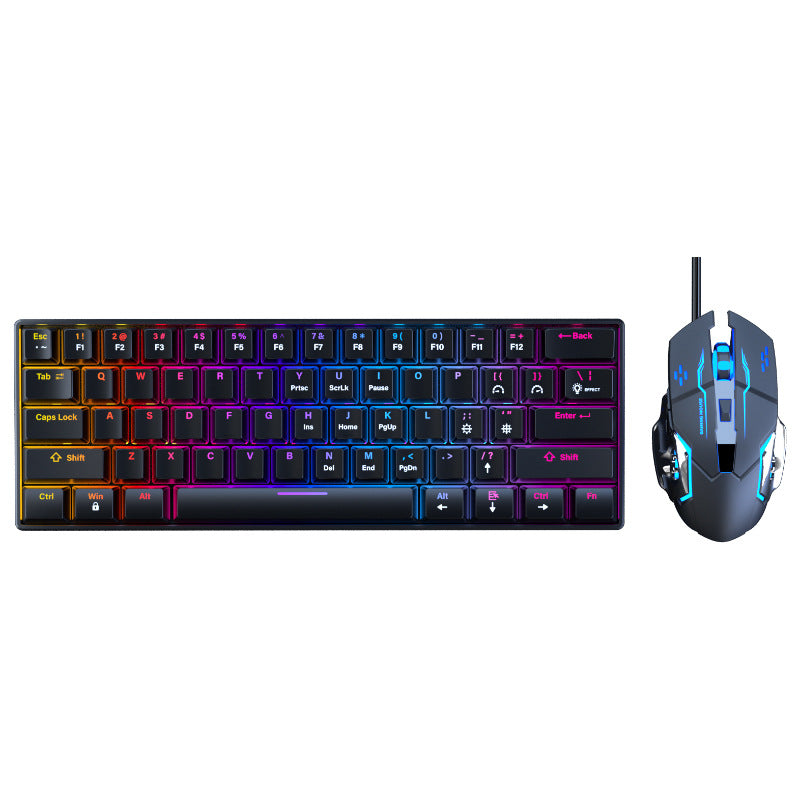 Wired Mechanical Keyboard with Green Switches for Gaming