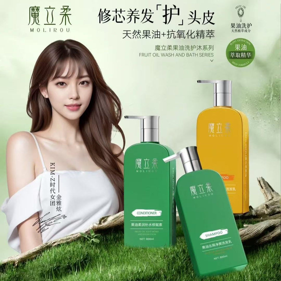 Magic Soft Fruit Oil Shampoo & Hair Care Set – Oil Control &