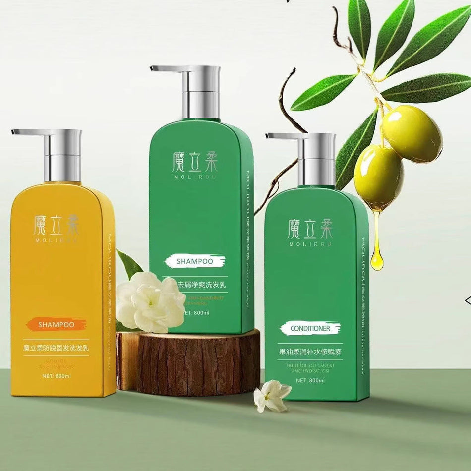 Magic Soft Fruit Oil Shampoo & Hair Care Set – Oil Control &