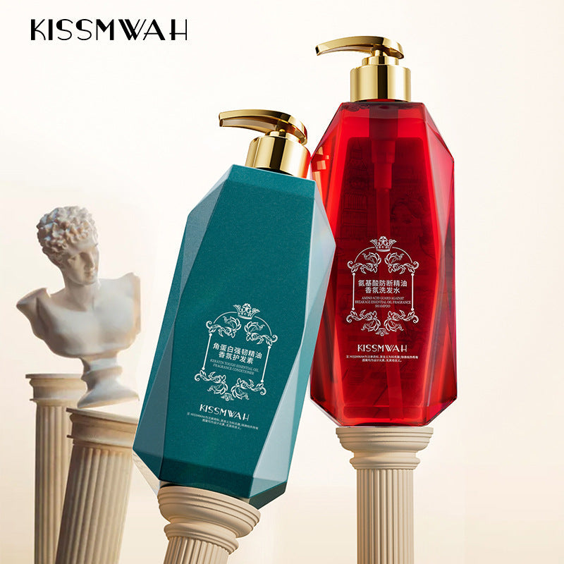 KISSMWAH Amino Acid Keratin Essential Oil Shampoo & Conditioner