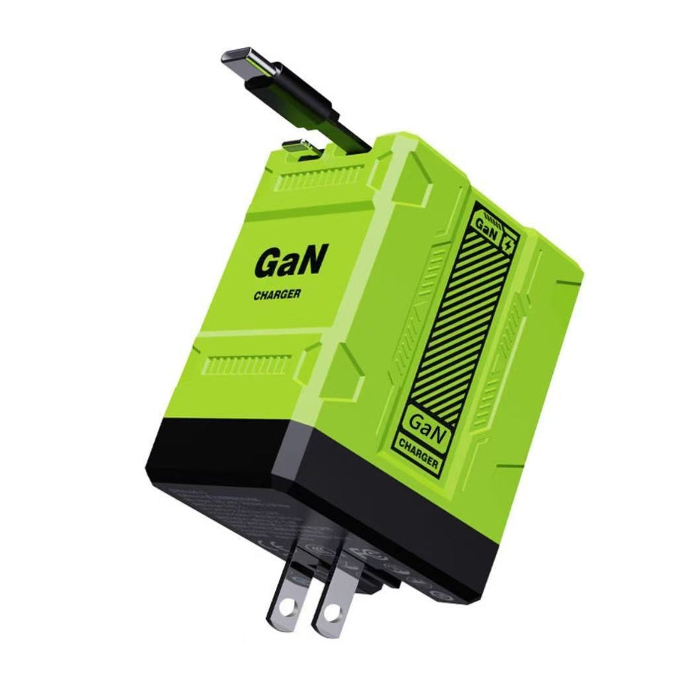 120W GaN PD Fast Charger with Retractable Cable
