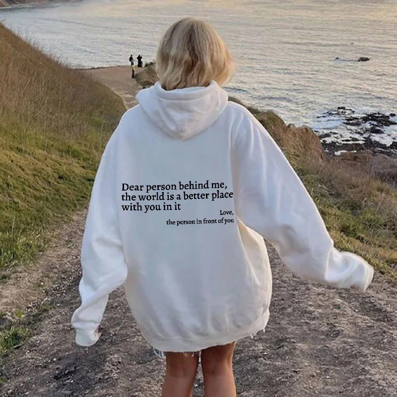 Women's Oversized Graphic Hooded Short Sleeve Sweatshirt