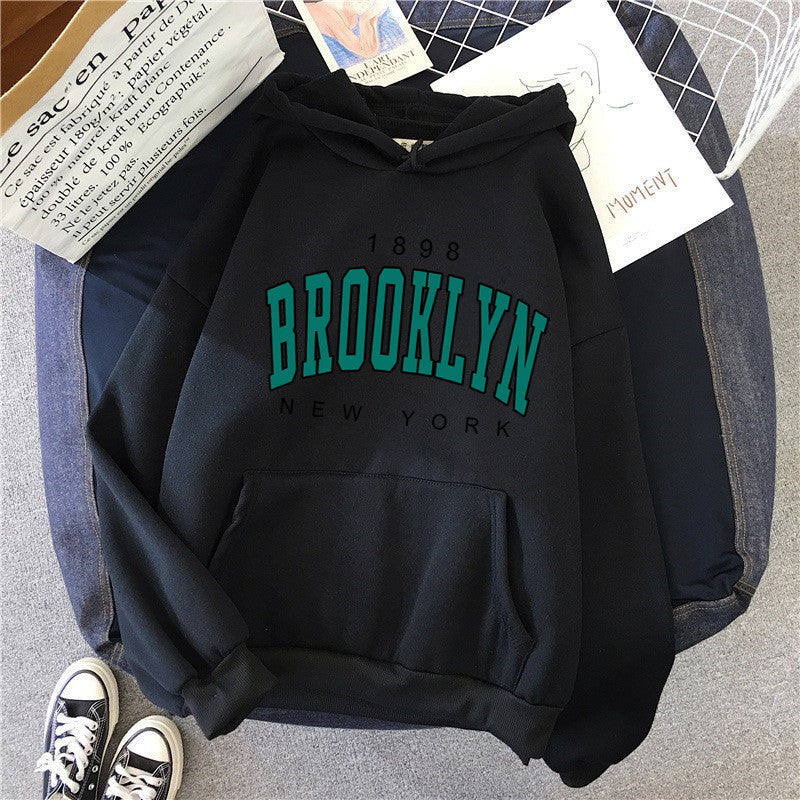 Unisex Brooklyn Graphic Fleece Hooded Sweatshirt