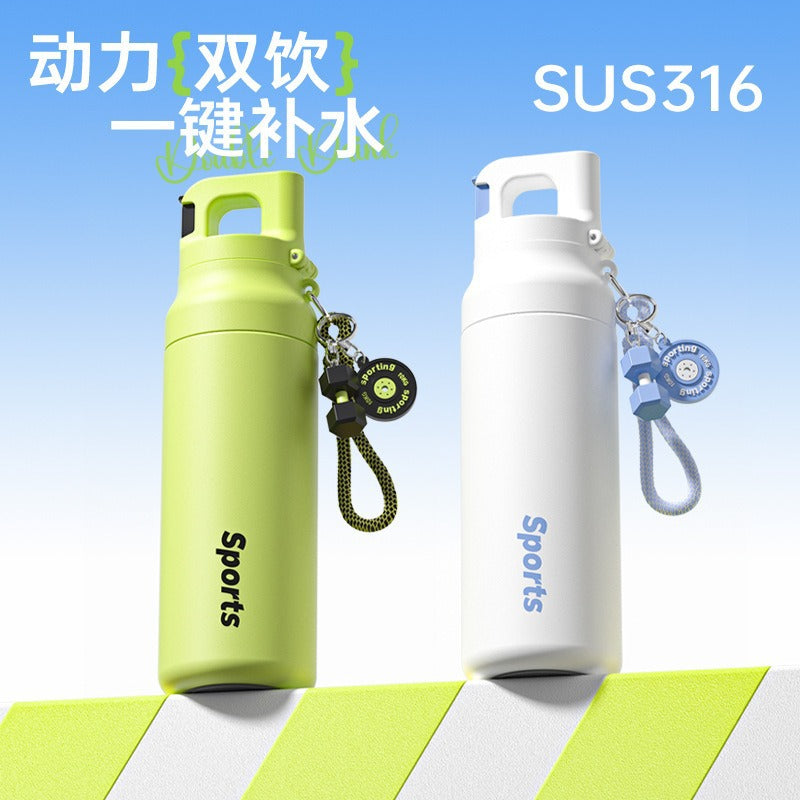MWM 316 Stainless Steel Thermos Bottle - Straw, 620ml