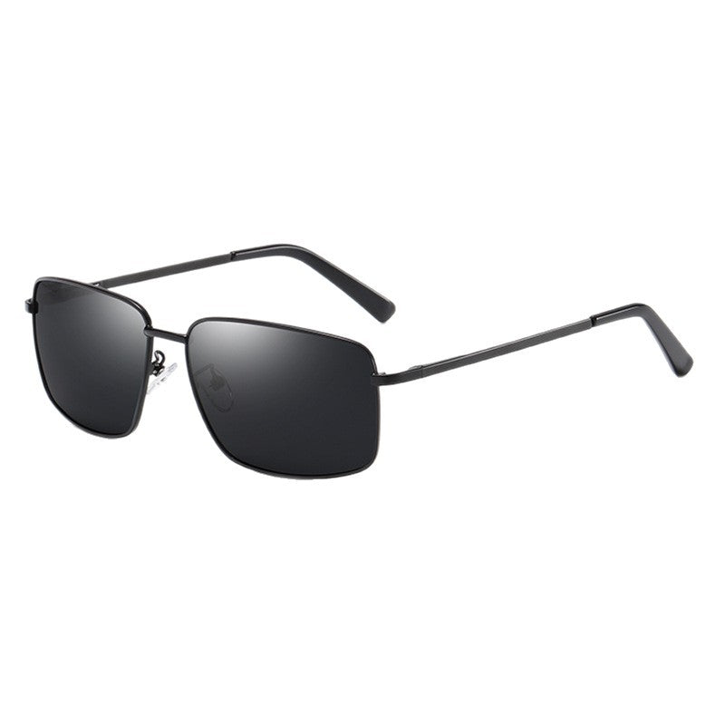 Polarized Square Sunglasses UV400 Metal Driving Glasses Unisex