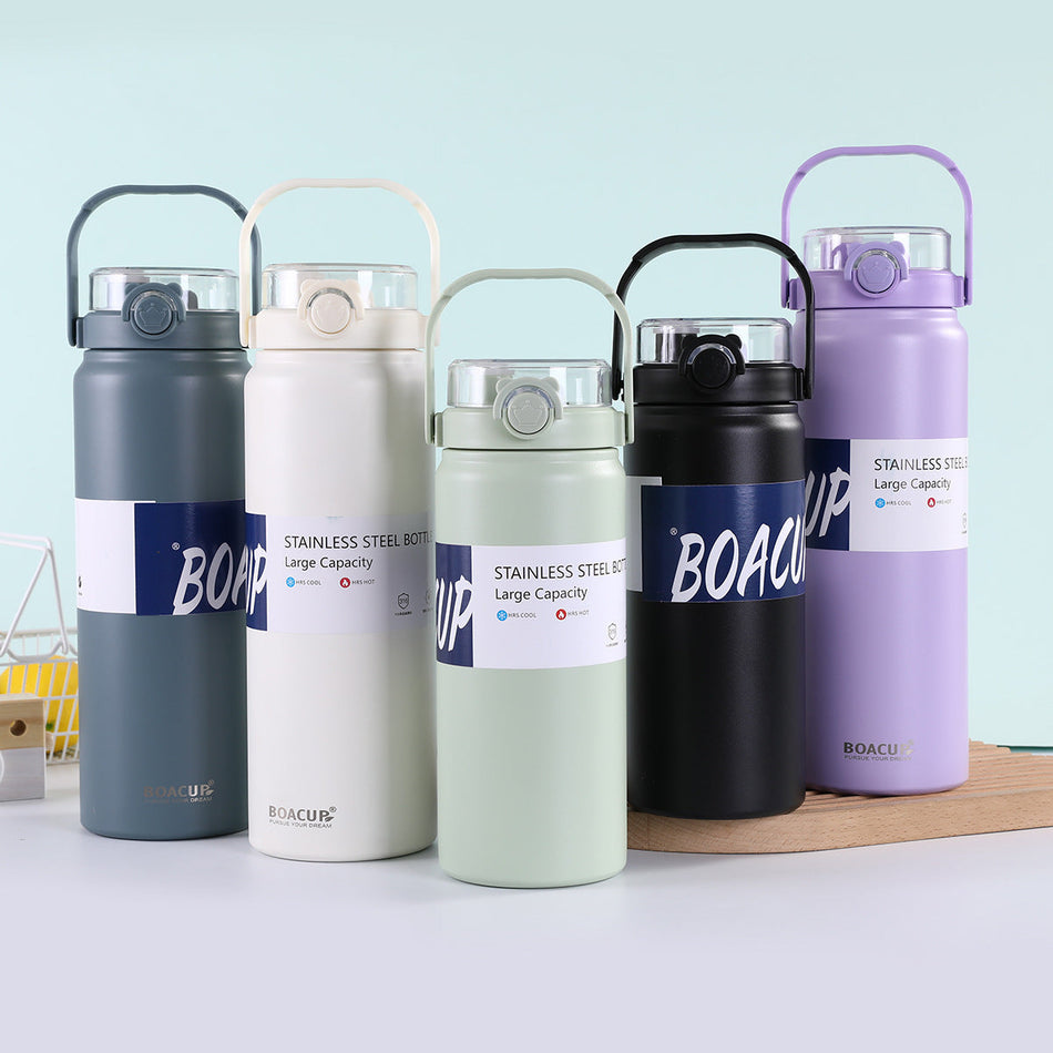 Zihao Stainless Steel Insulated Bottle - Handle, 1200ml