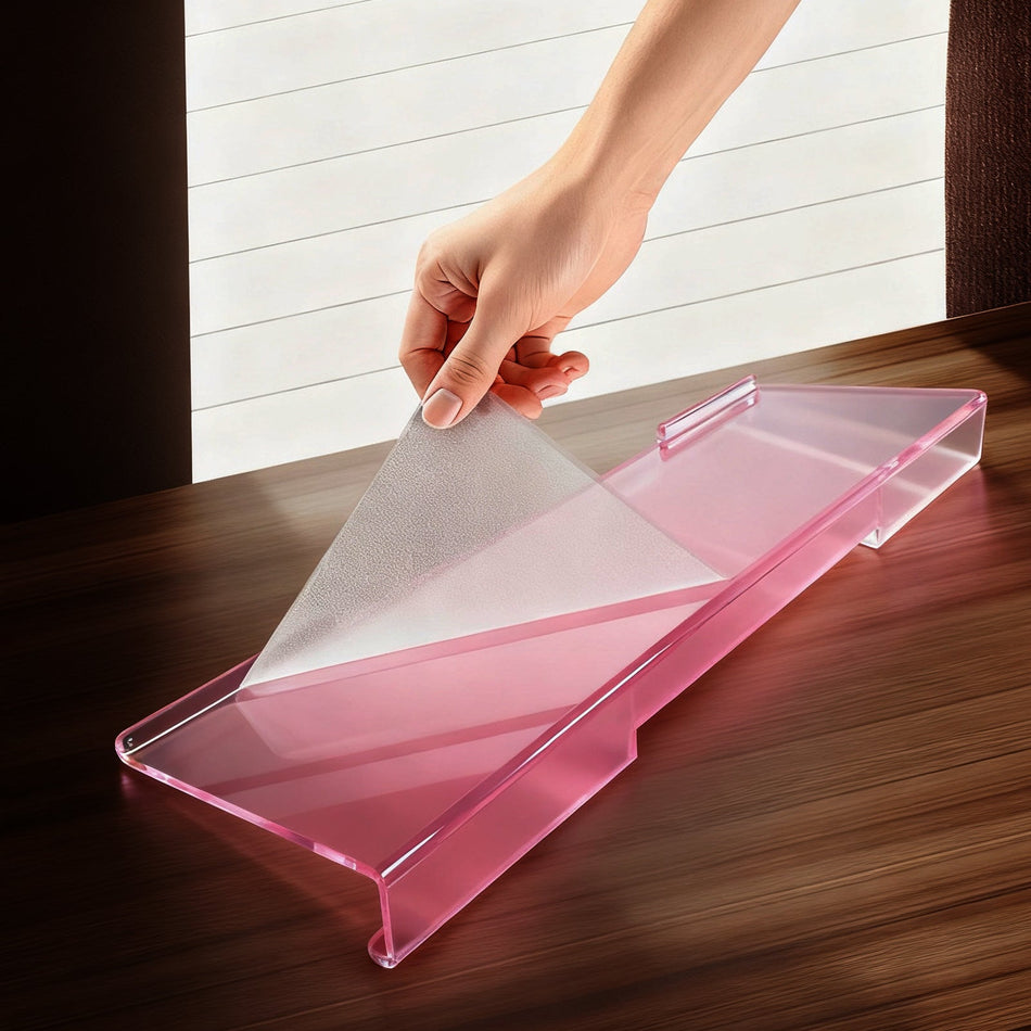 Transparent Ergonomic Keyboard Display Riser for Mechanical
