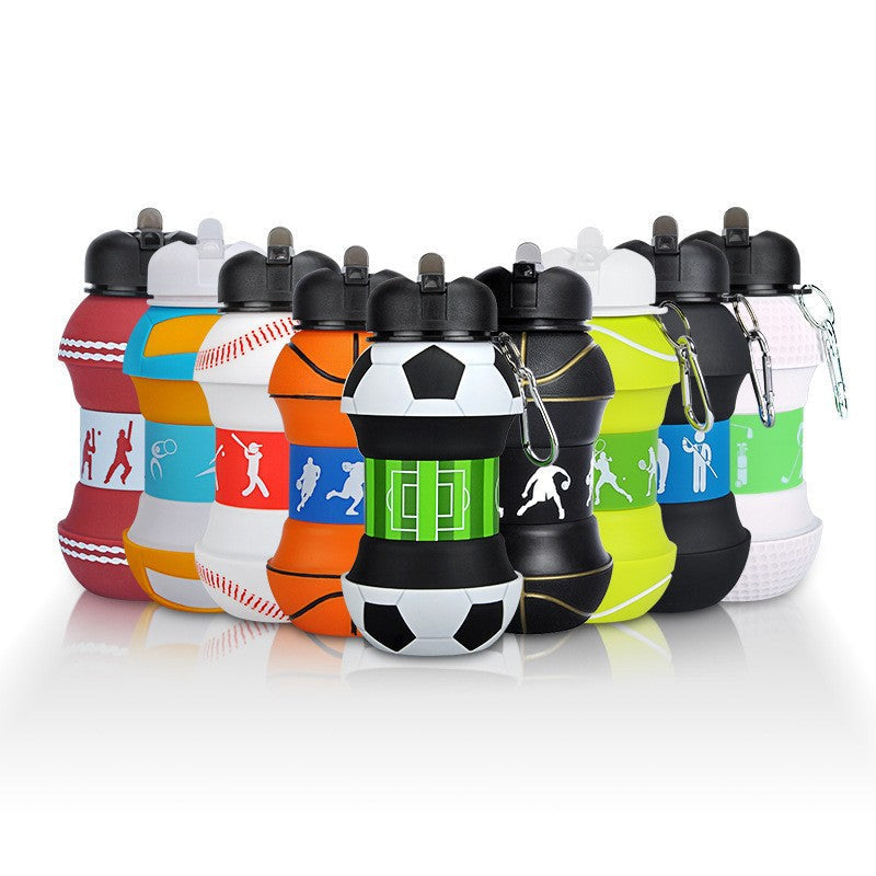 Kids Silicone Sports Ball Folding Water Cup - 550ml